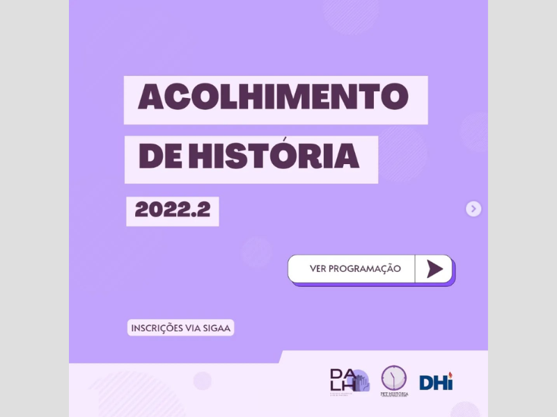 Acolhimento de História 2022.2