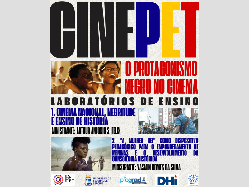 Cartaz de divulgação do XI CinePET - Tema: O Protagonismo Negro no Cinema